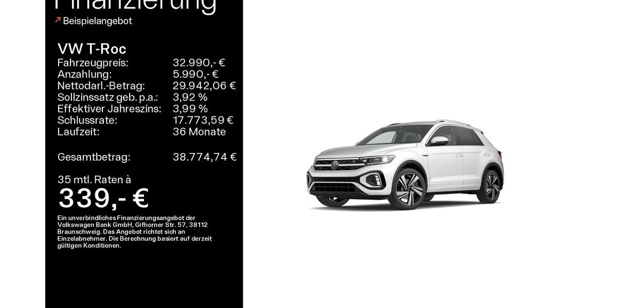VW T-Roc 59.347 km 32.990 &euro; Haßfurt 97437