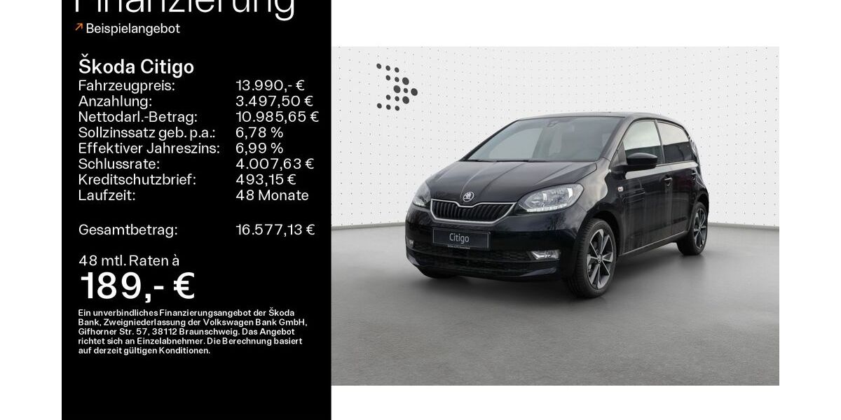 Skoda Citigo 18.390 km 13.990 &euro; Haßfurt 97437