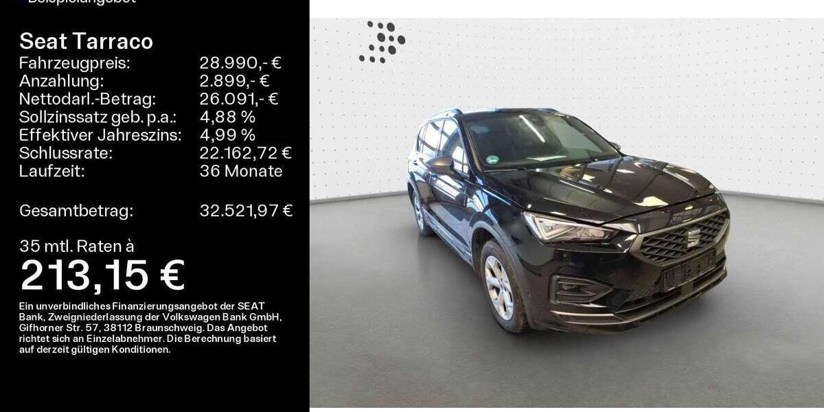 Seat Tarraco 121.312 km 28.990 &euro; Sand am Main 97522