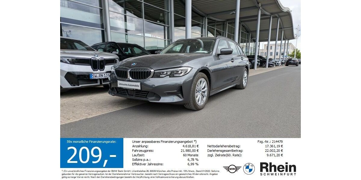 BMW 320 135.400 km 19.890 &euro; Schweinfurt 97424