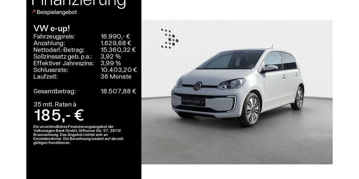 VW e-up! 27.368 km 16.990 &euro; Haßfurt 97437