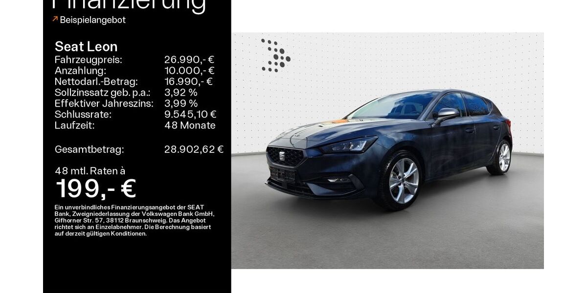Seat Leon 9.297 km 26.490 &euro; Haßfurt 97437