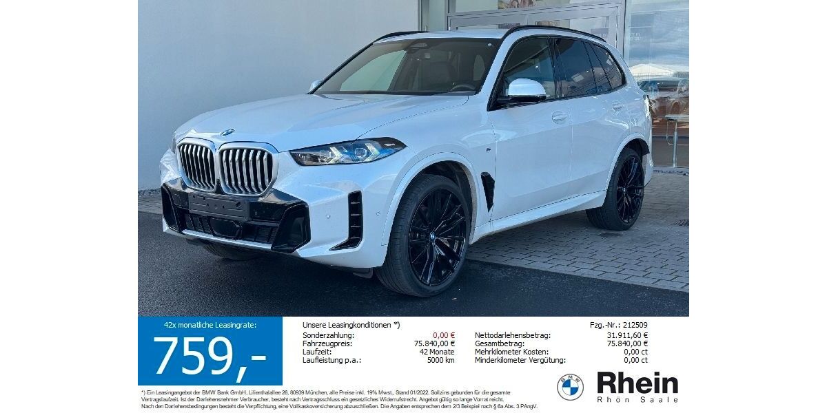 BMW X5 15.922 km 73.745 &euro; Salz 97616