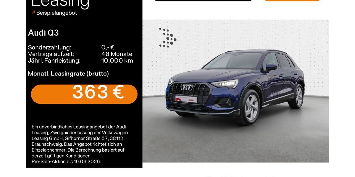 Audi Q3 1.631 km 34.480 &euro; Haßfurt 97437