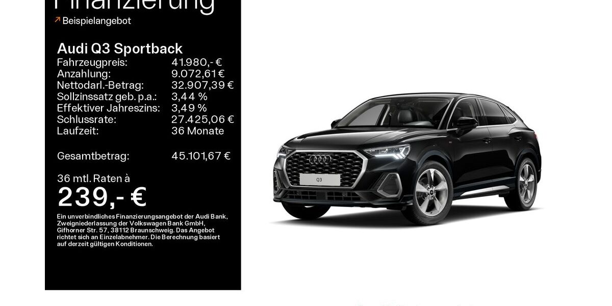Audi Q3 10.233 km 39.480 &euro; Schweinfurt 97424
