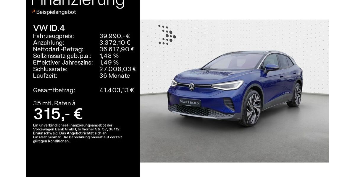 VW ID.4 15.154 km 39.990 &euro; Haßfurt 97437