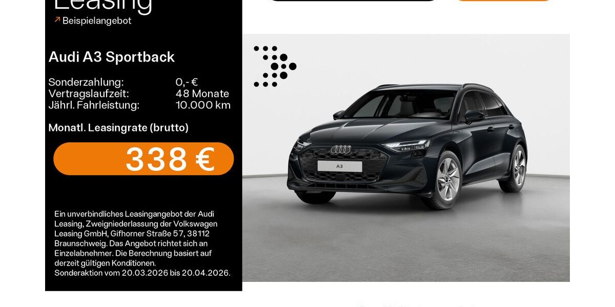 Audi A3 3.346 km 36.780 &euro; Schweinfurt 97424