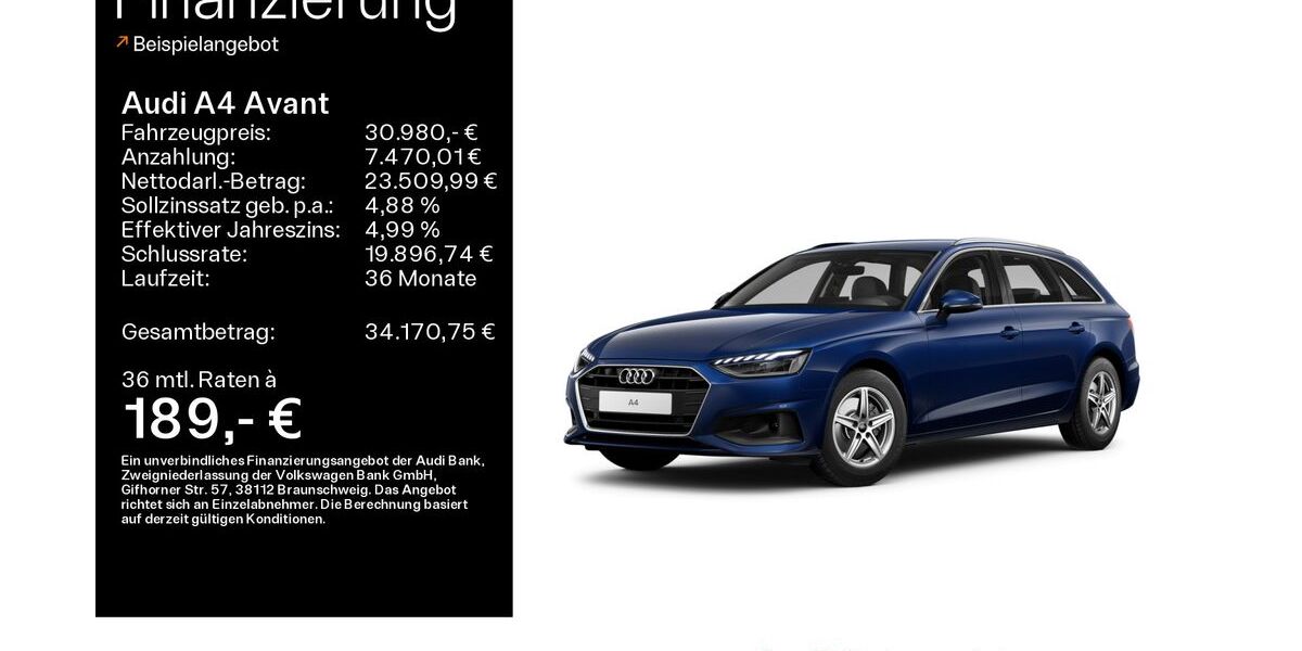 Audi A4 29.369 km 30.980 &euro; Haßfurt 97437