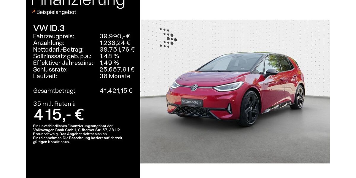 VW ID.3 7.000 km 39.990 &euro; Haßfurt 97437