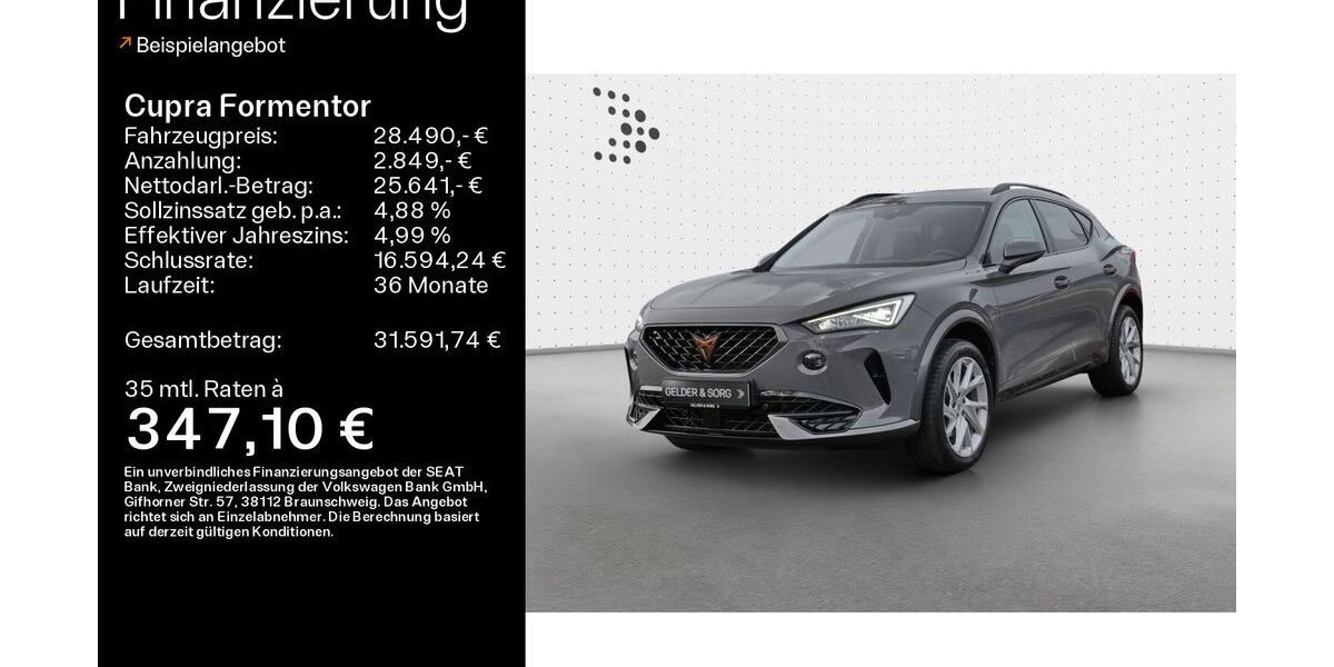 Cupra Formentor 59.200 km 27.880 &euro; Haßfurt 97437