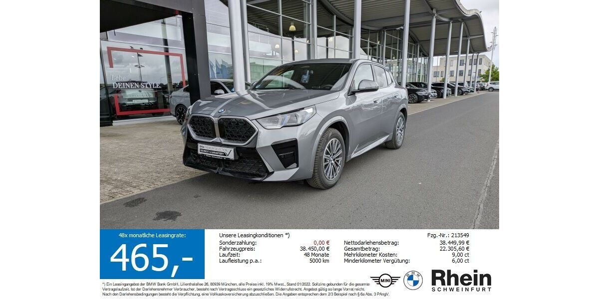 BMW X2 9.303 km 37.850 &euro; Schweinfurt 97424