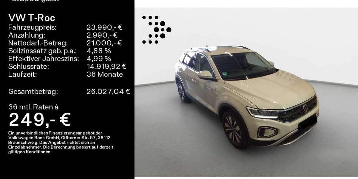 VW T-Roc 22.500 km 23.990 &euro; Haßfurt 97437
