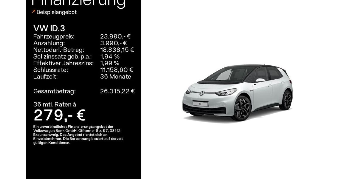 VW ID.3 49.516 km 23.990 &euro; Haßfurt 97437